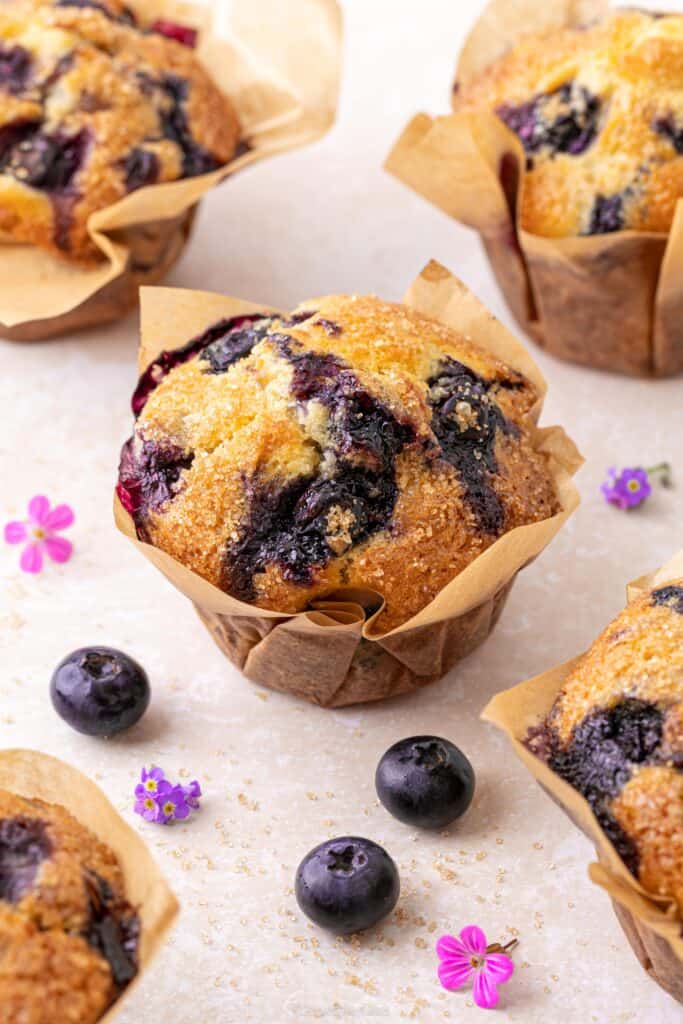 easy blueberry muffins