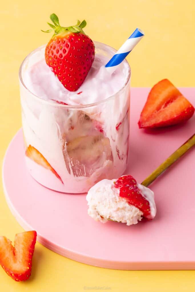 strawberry milkshake trifles
