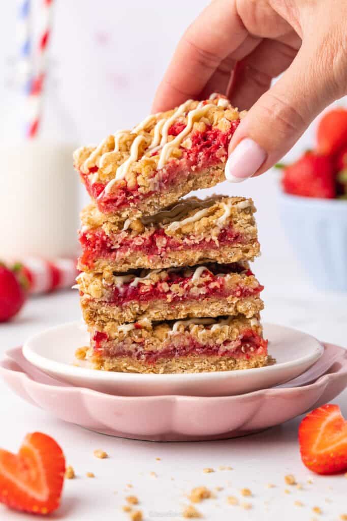 Strawberry Crumble Bars