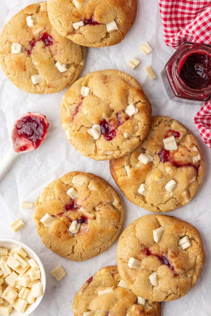 raspberry jam cookies