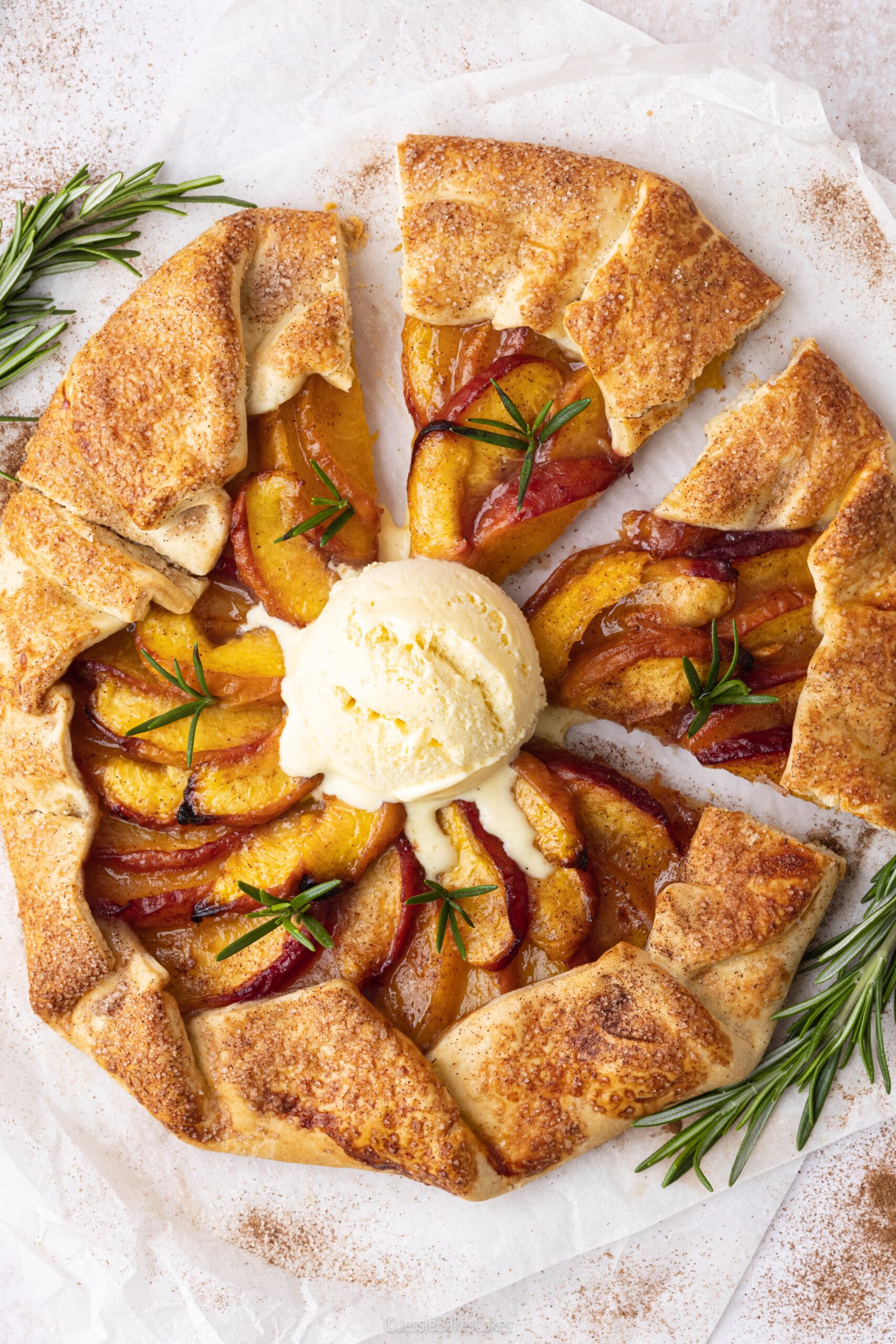peach galette