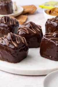 Chocolate Salted Caramel Fondant Fancies