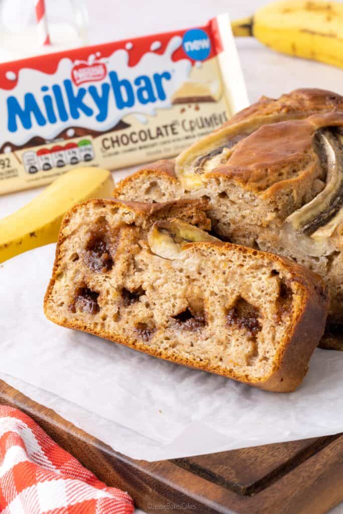 Milkybar Chocolate Crumble Banana Bread 