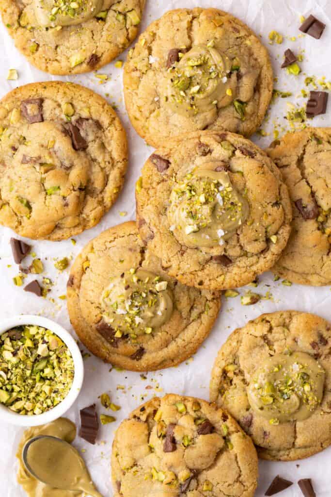 pistachio chocolate chip cookies 