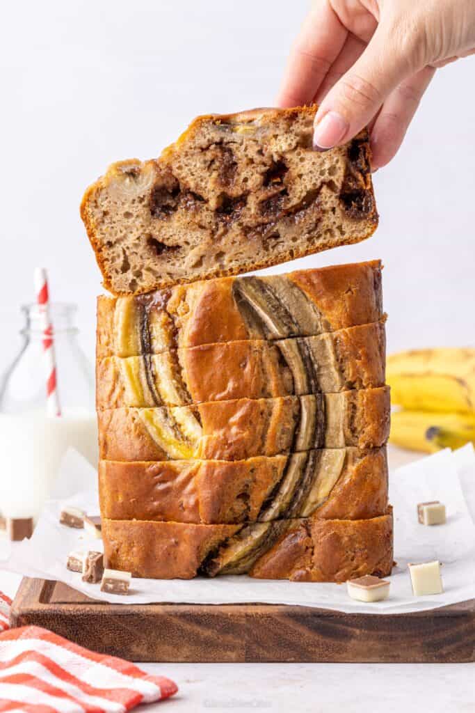 Milkybar Chocolate Crumble Banana Bread 
