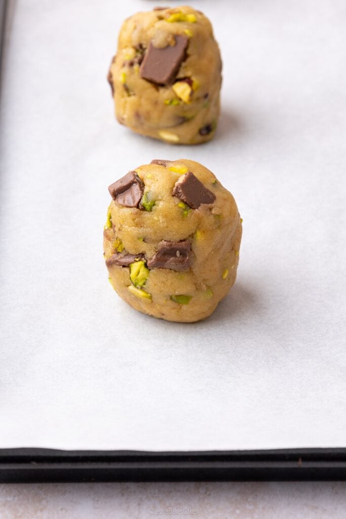 rolled up cookie dough