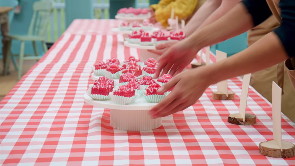 Great British Bake Off Series 16 episode 1 technical bake fonant fancies