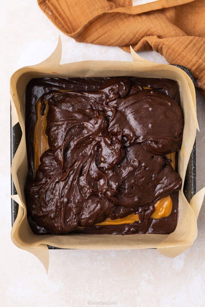 layering brownies 