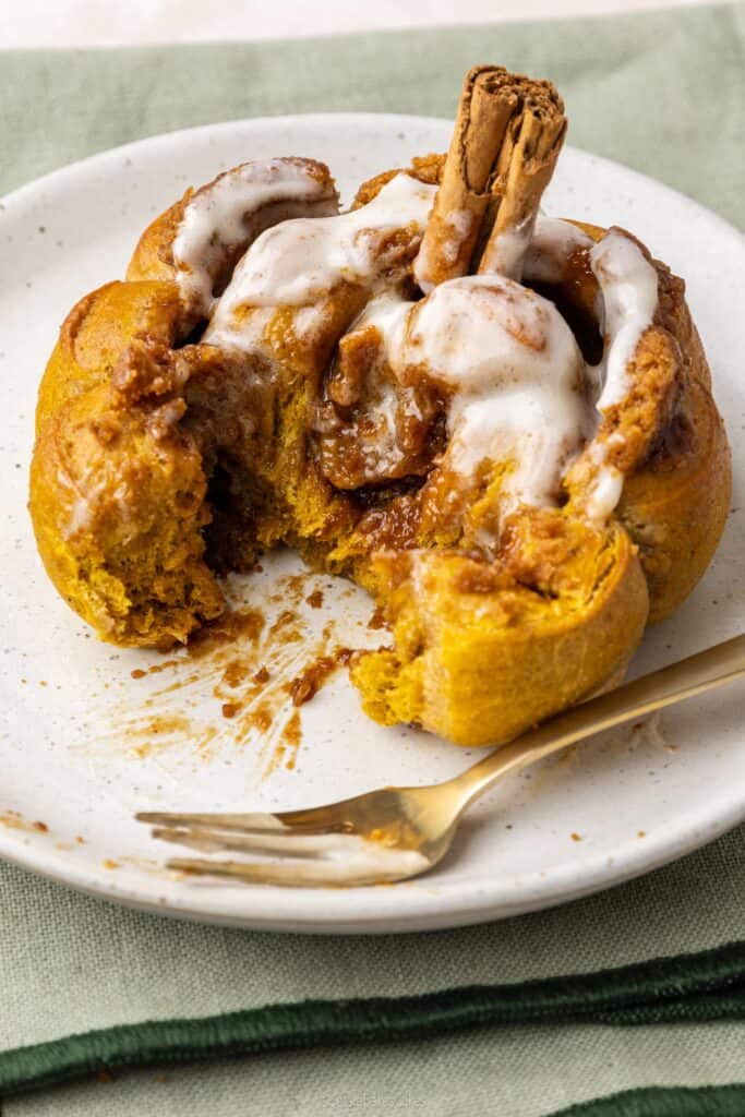 pumpkin shaped biscoff cinnamon rolls