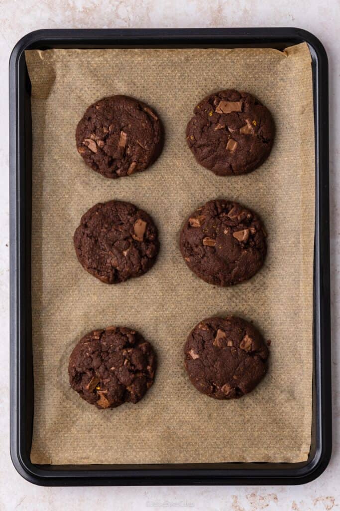 Chocolate Orange Christmas Pudding Cookies
