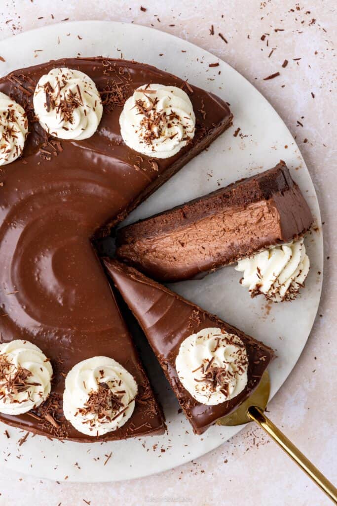 no-bake chocolate cheesecake