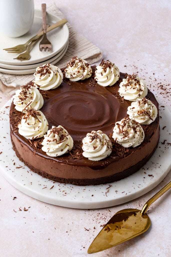 no-bake chocolate cheesecake