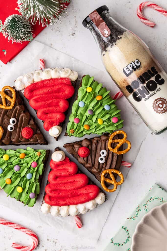 easy Christmas brownies