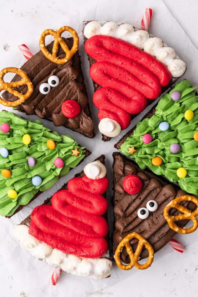 easy Christmas brownies