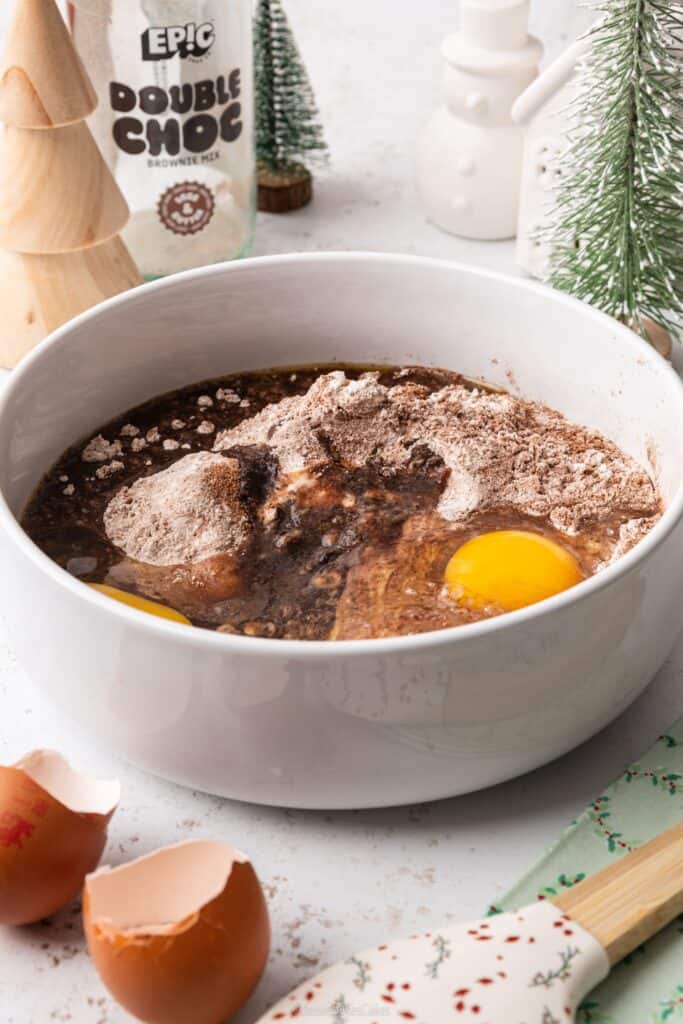 easy Christmas brownies