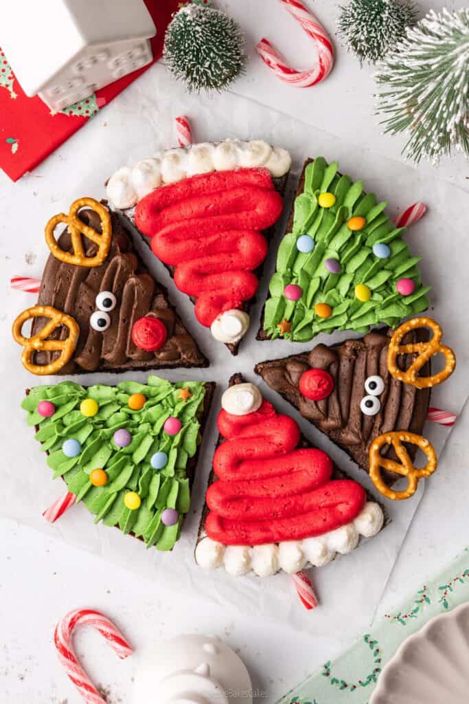 easy Christmas brownies