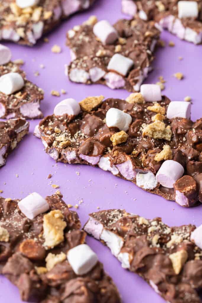 rocky road chocolate bark 