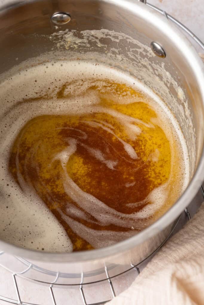Brown butter melting